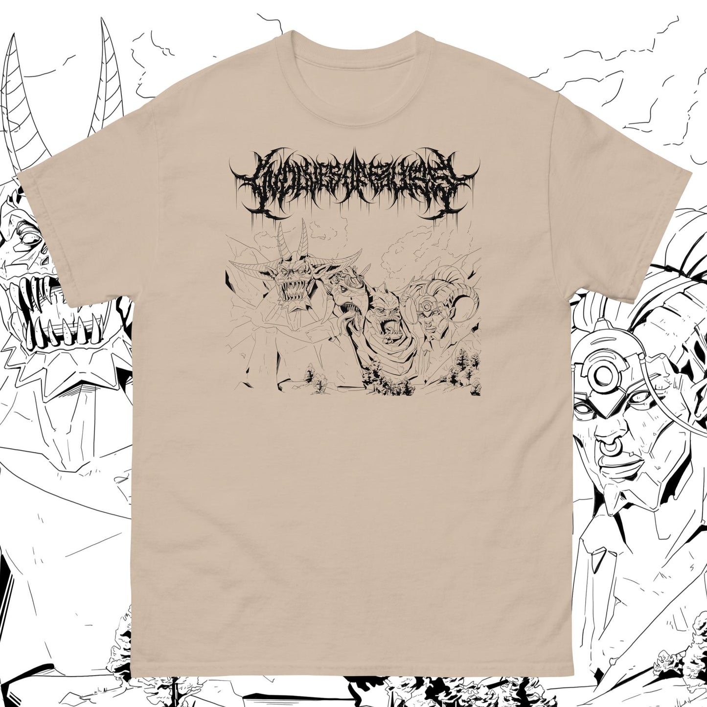 Primordial Gand Design Line Art T-Shirt