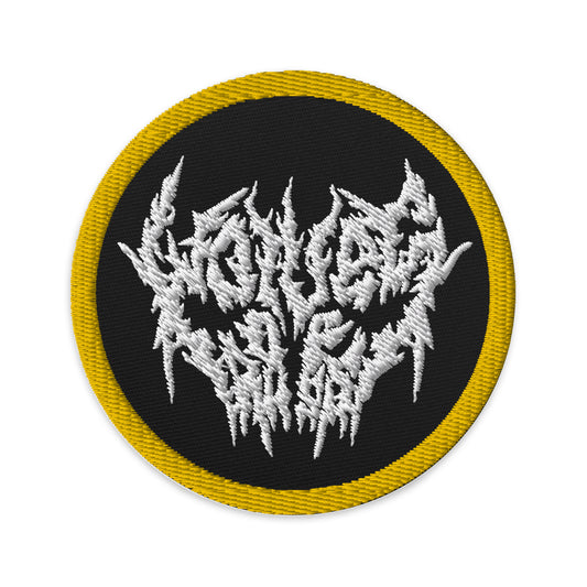 White Chaos Logo Embroidered Patch