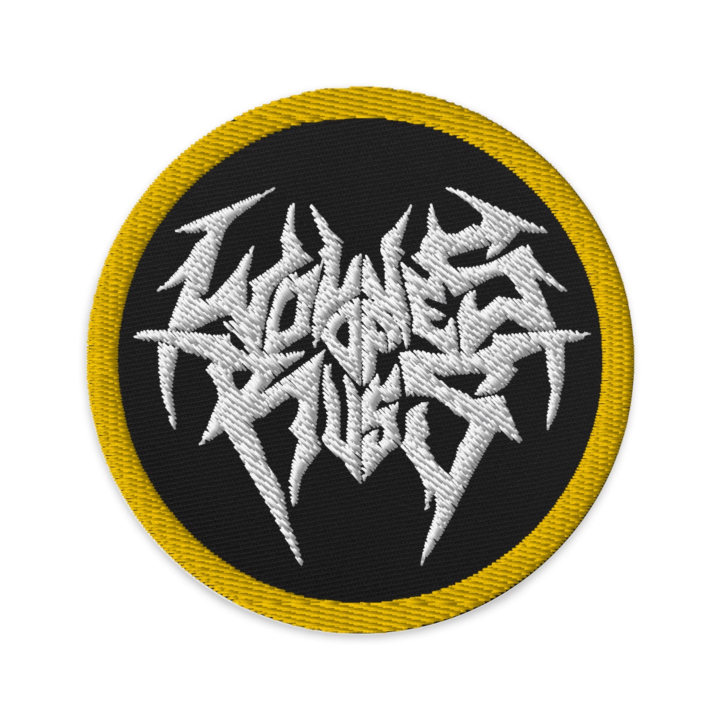 White Imperial Logo Embroidered Patch