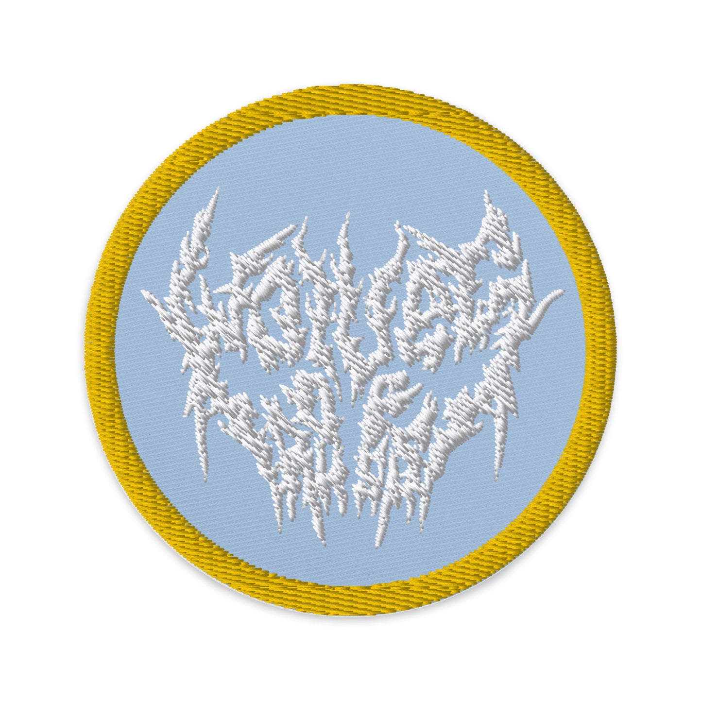 White Chaos Logo Embroidered Patch