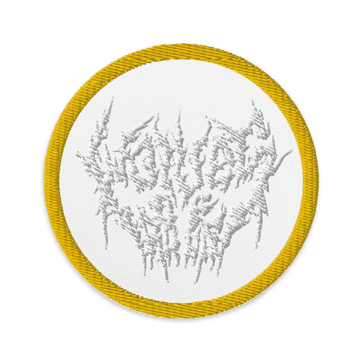 White Chaos Logo Embroidered Patch